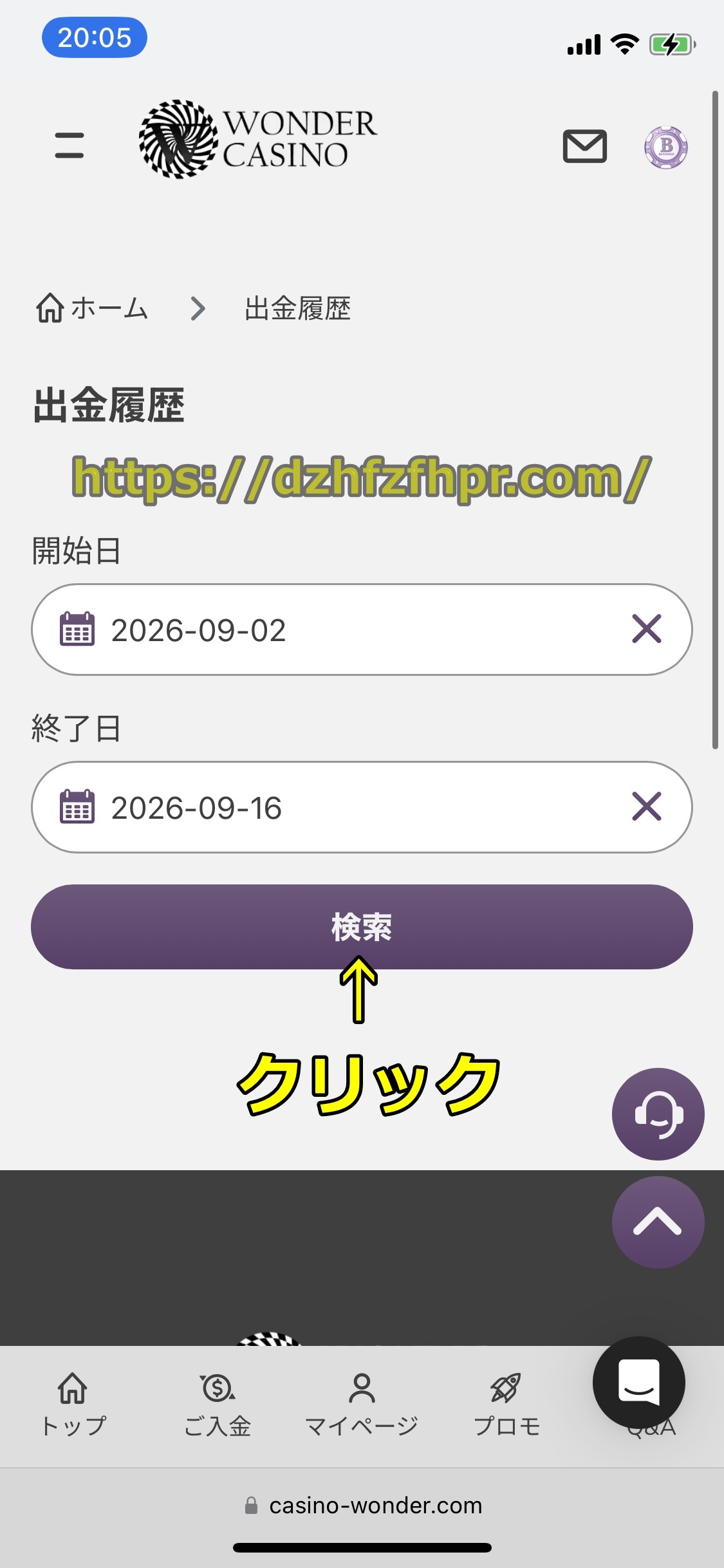 ワンダーカジノ